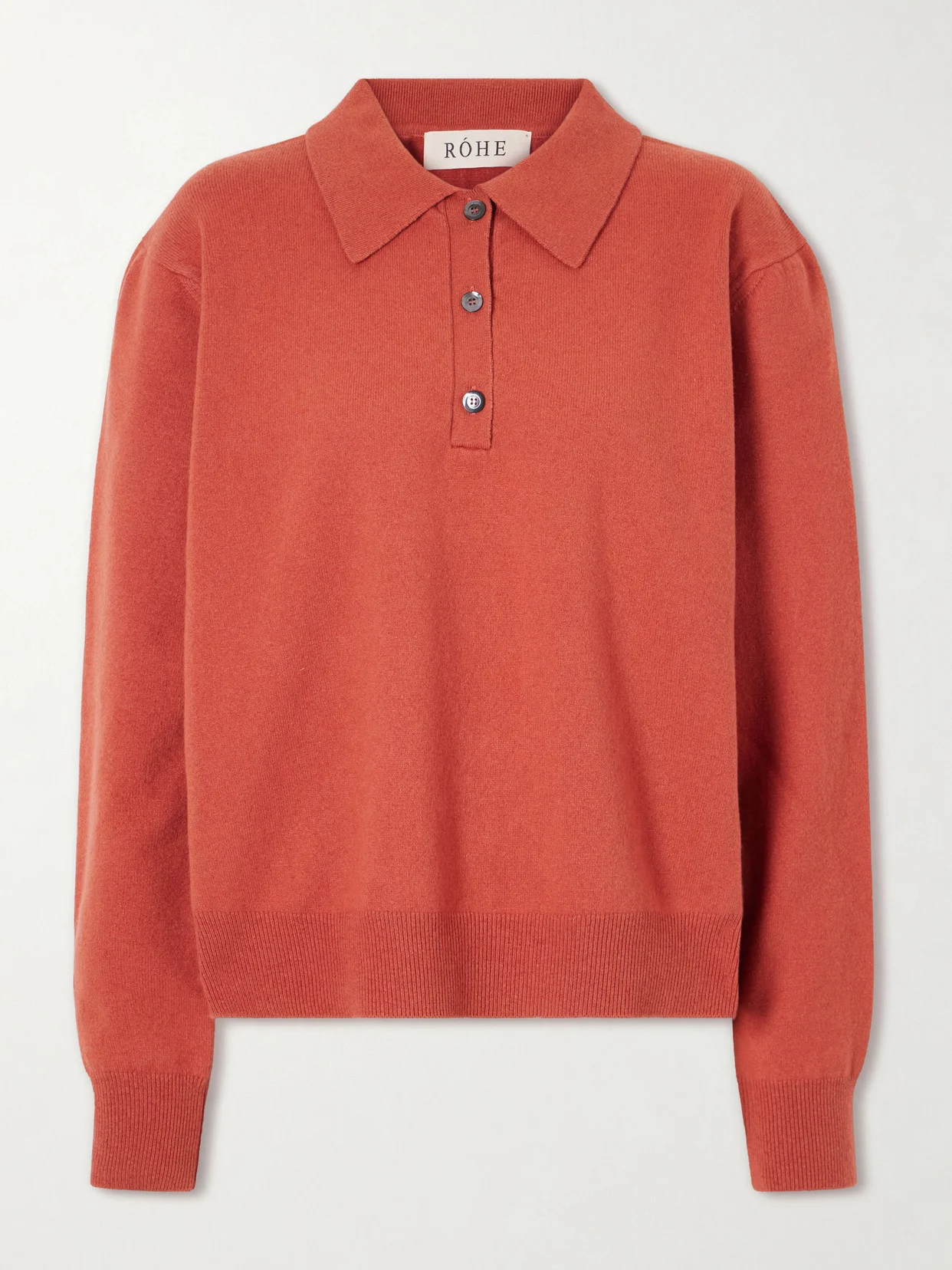 Stretch Wool And Cashmere-blend Polo Shirt - 1
