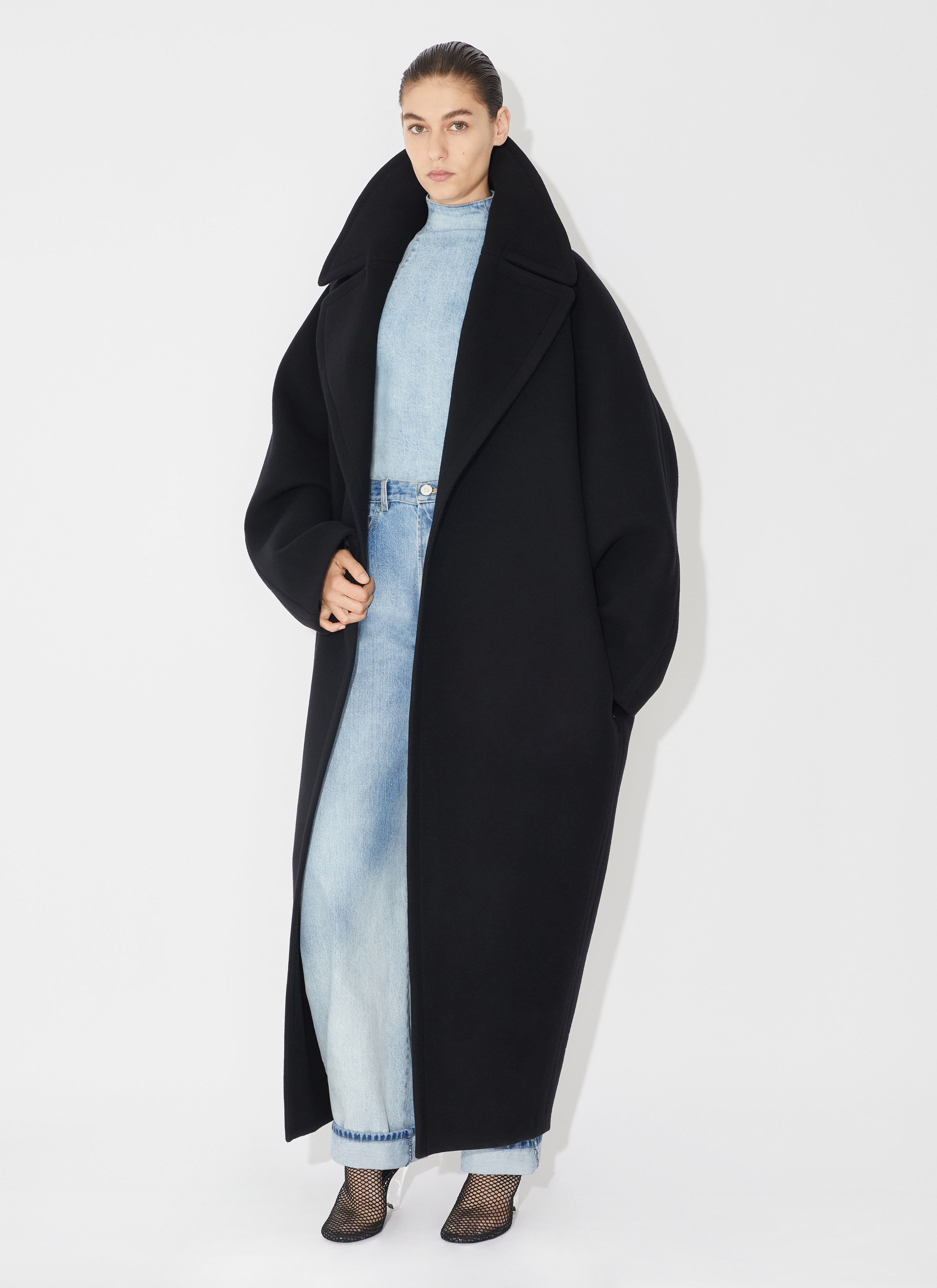 Alaia Hooded Cape Coat