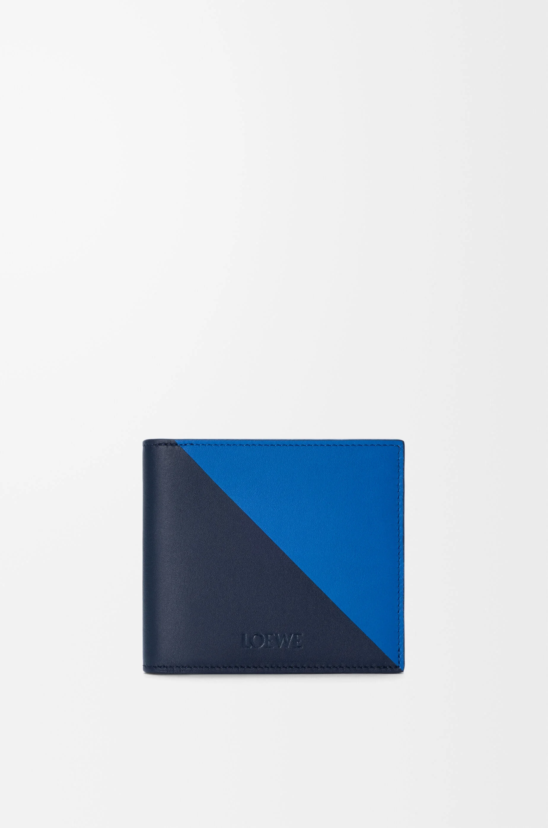 Flag bifold wallet in classic calfskin - 1
