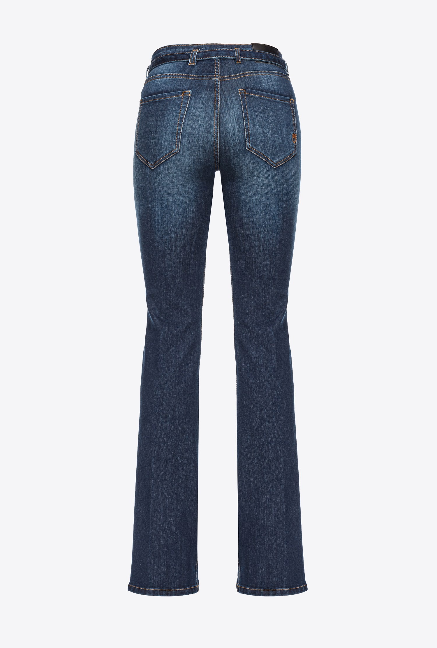 FLARED POWER STRETCH DENIM JEANS - 6