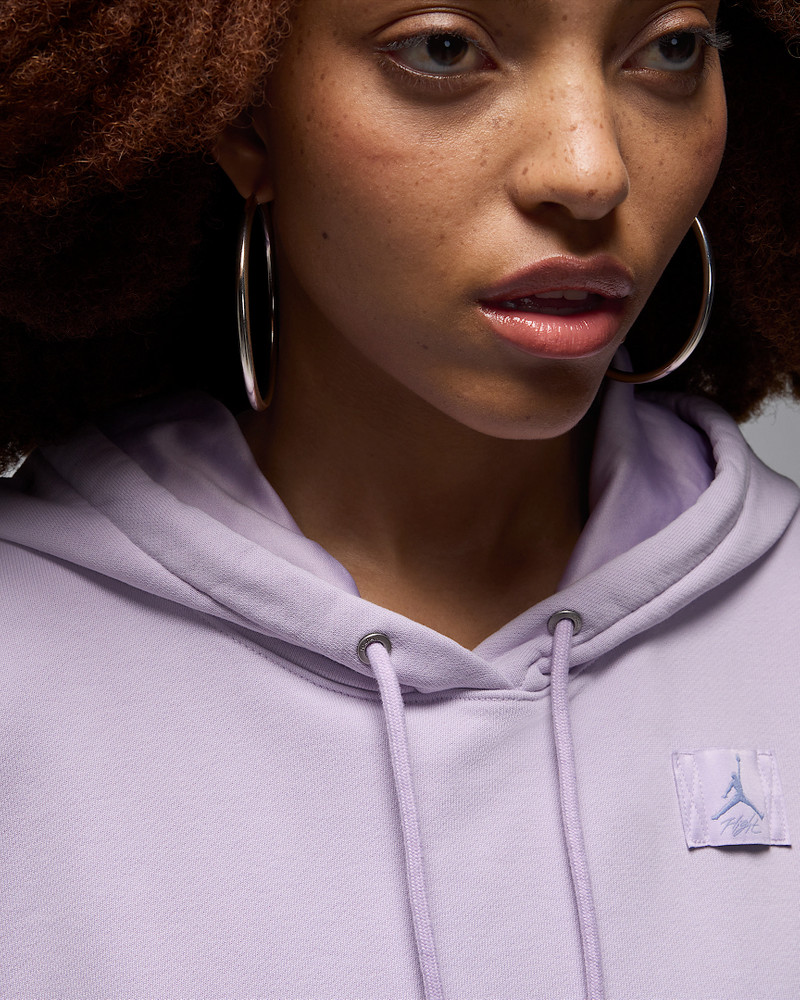 Jordan Flight Fleece Women's Satin-Lined Pullover Hoodie 6