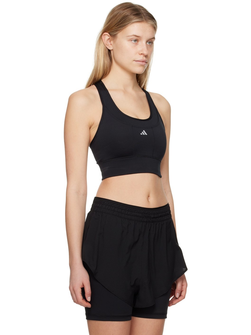 Black Bonded Sport Bra - 2