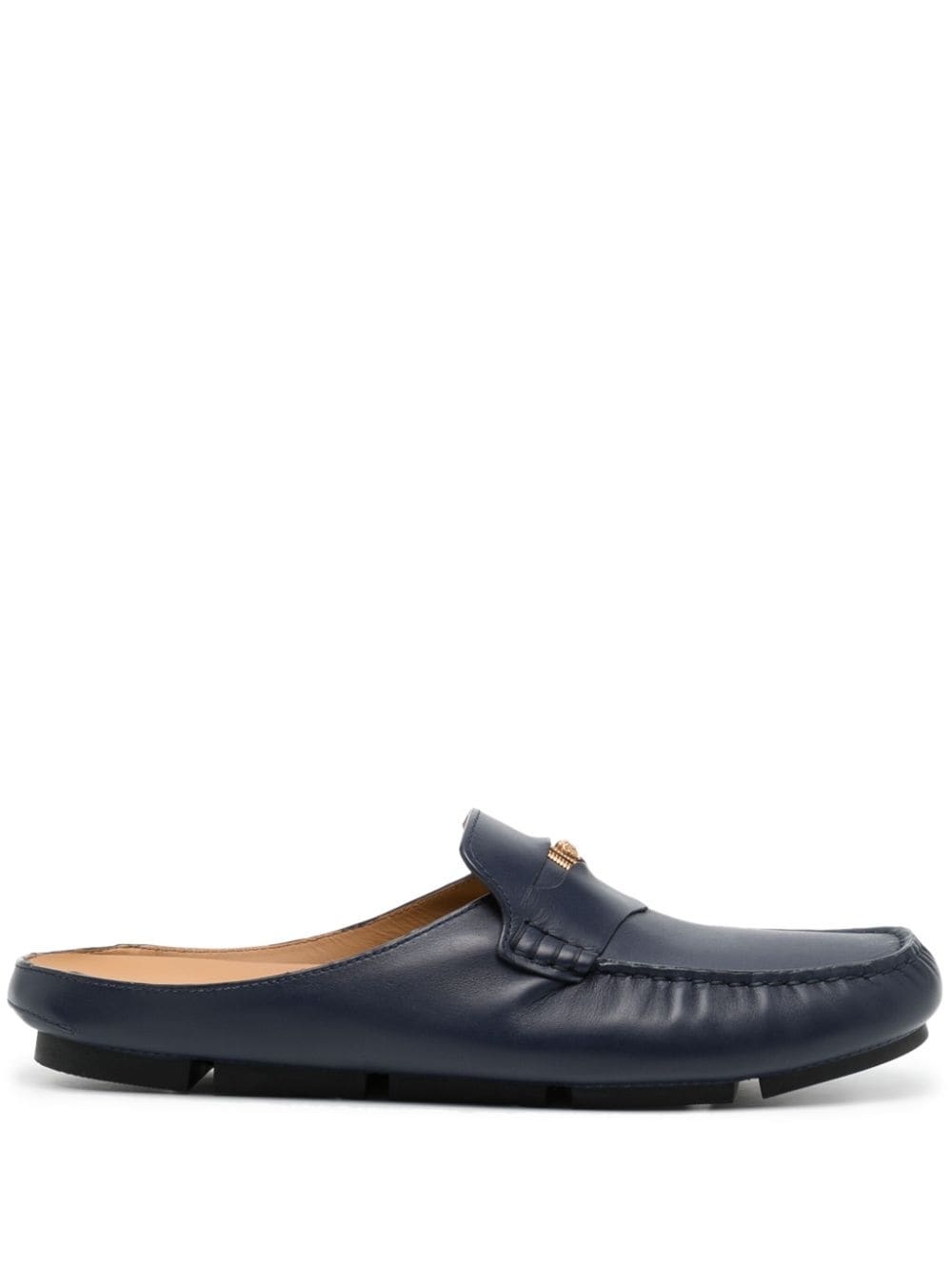 Medusa plaque slip-on loafers - 1