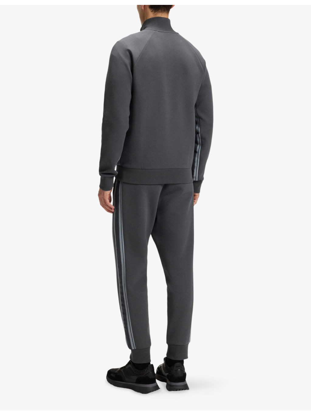 Striped-Trim Regular-Fit Stretch-Cotton Tracksuit Set - 4