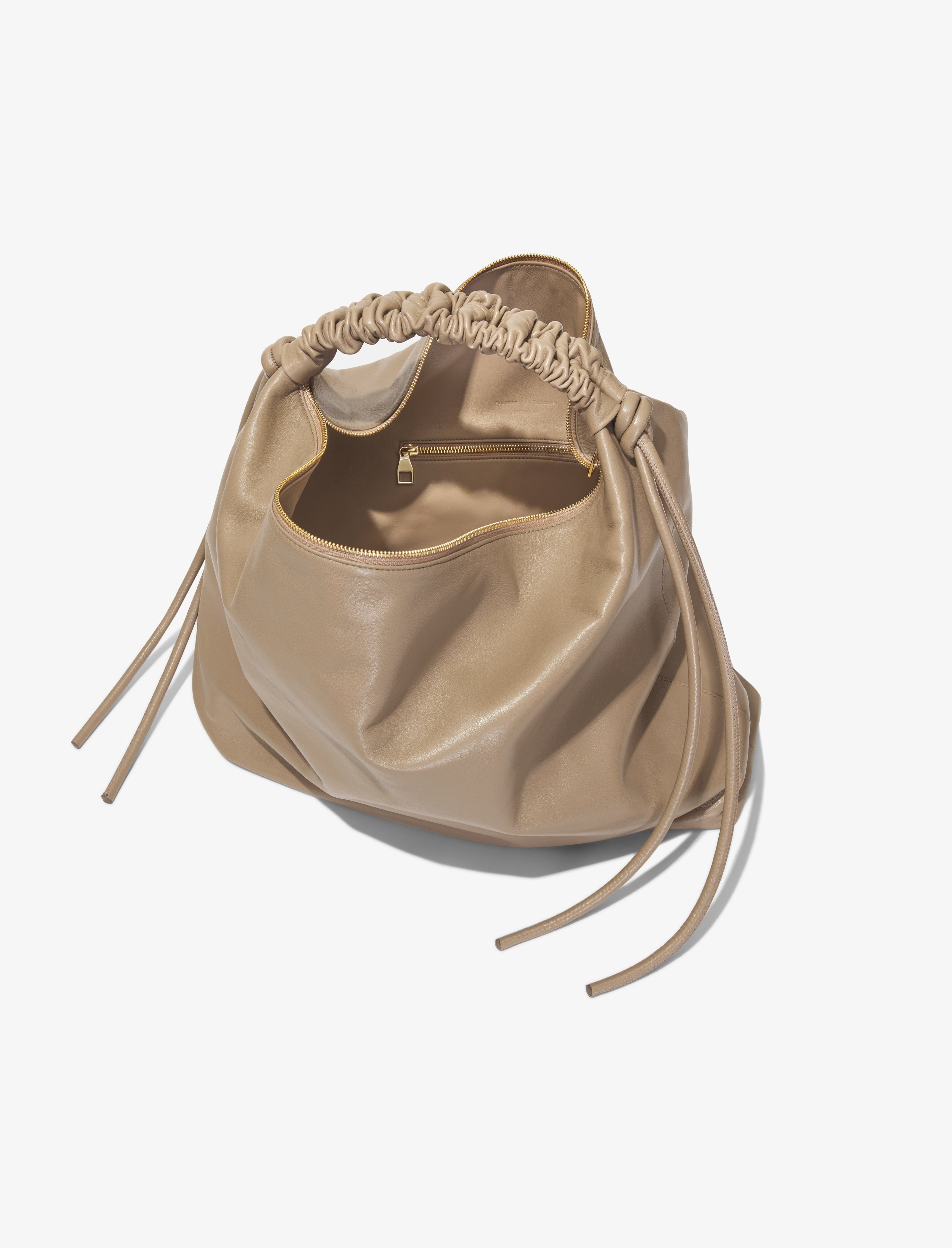 Large Drawstring Shoulder Bag - 5