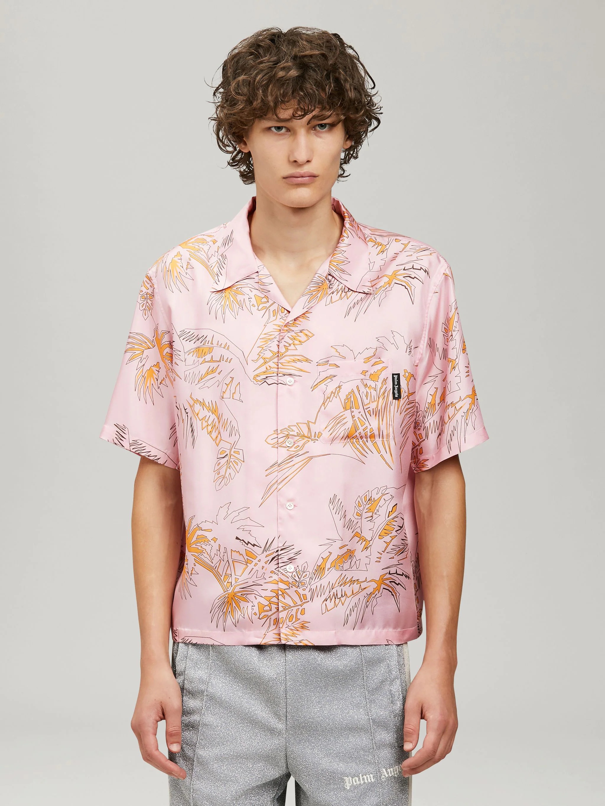 ABSTRACT PALMS BOWLING SHIRT - 3