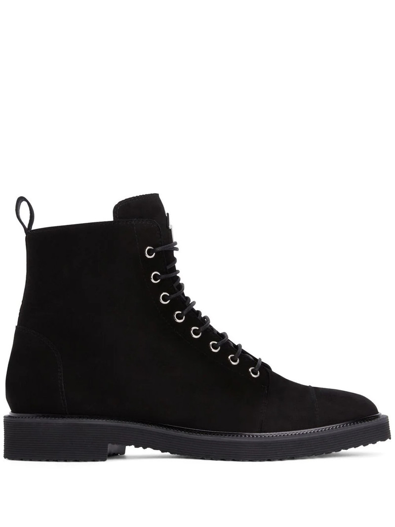 lace-up suede ankle boots 1