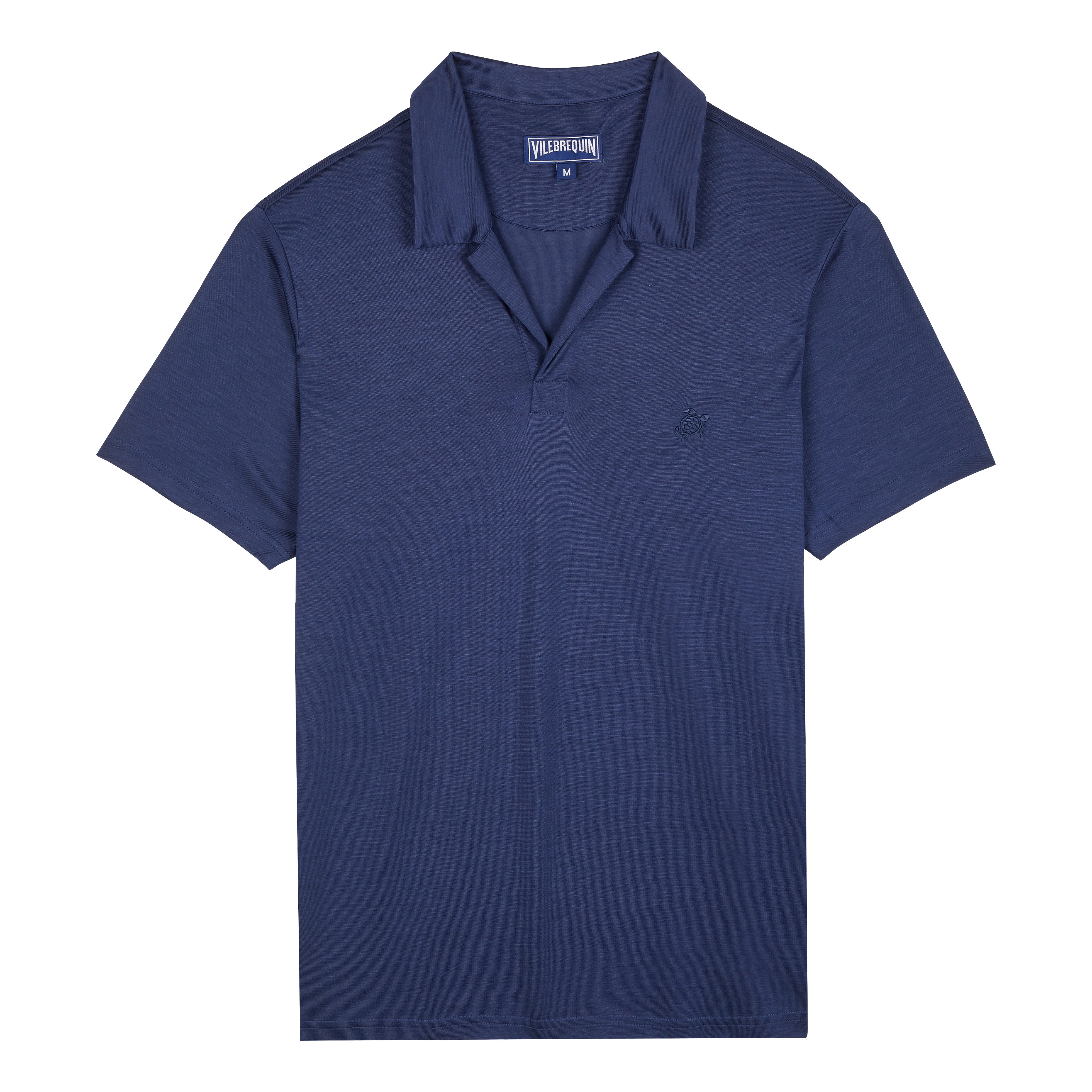 Men Tencel Polo Shirt Solid - 1