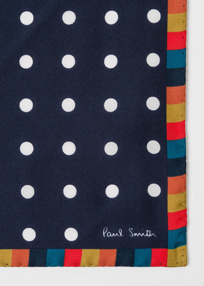 Paul Smith 'Spot' Silk Pocket Square outlook