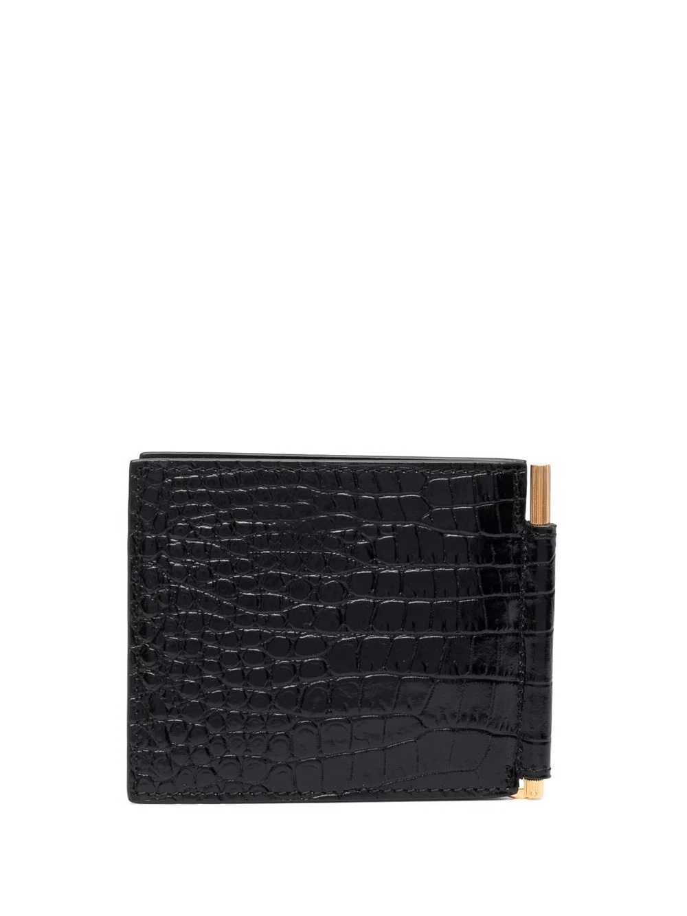 crocodile-effect leather wallet - 2