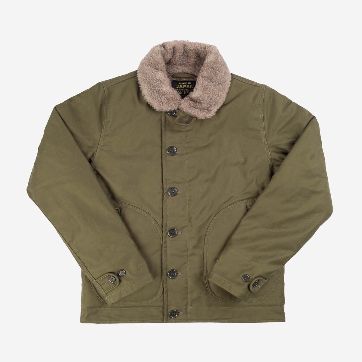 IHM-35-ODG Whipcord N1 Deck Jacket - Olive Drab Green - 1
