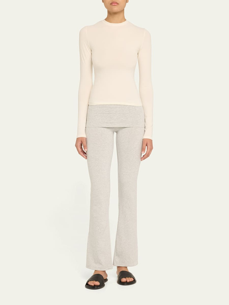 SKIMS Cotton Jersey Long-Sleeve Crewneck T-Shirt outlook