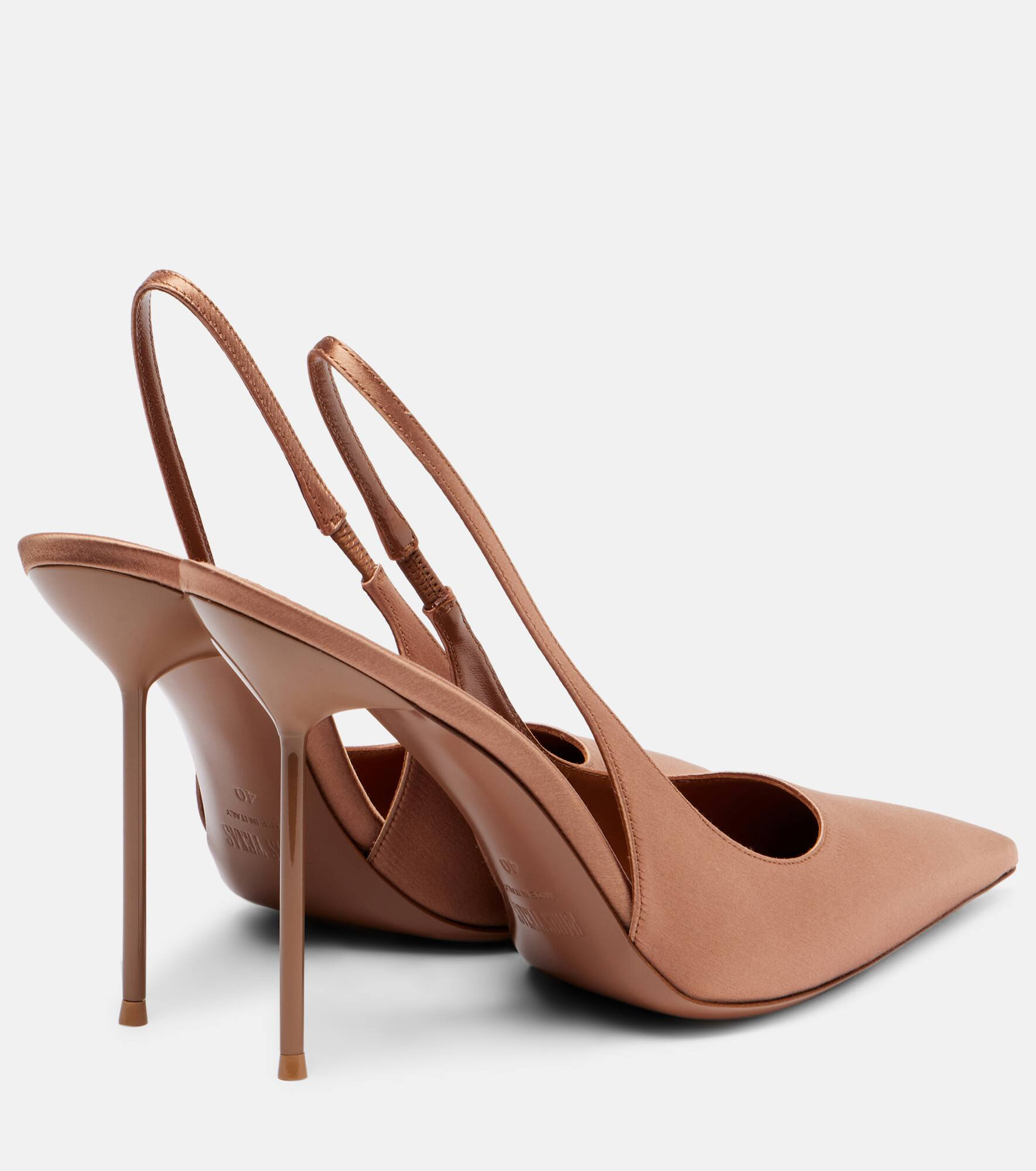 Lidia 105 satin slingback pumps - 2