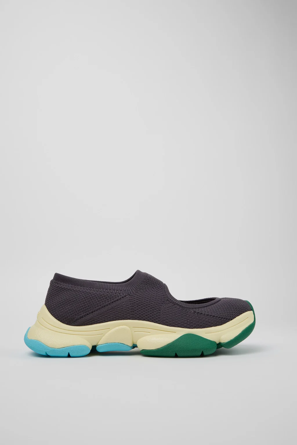Gray Recycled PET Engineered Materials Sneakers for Men. - 1