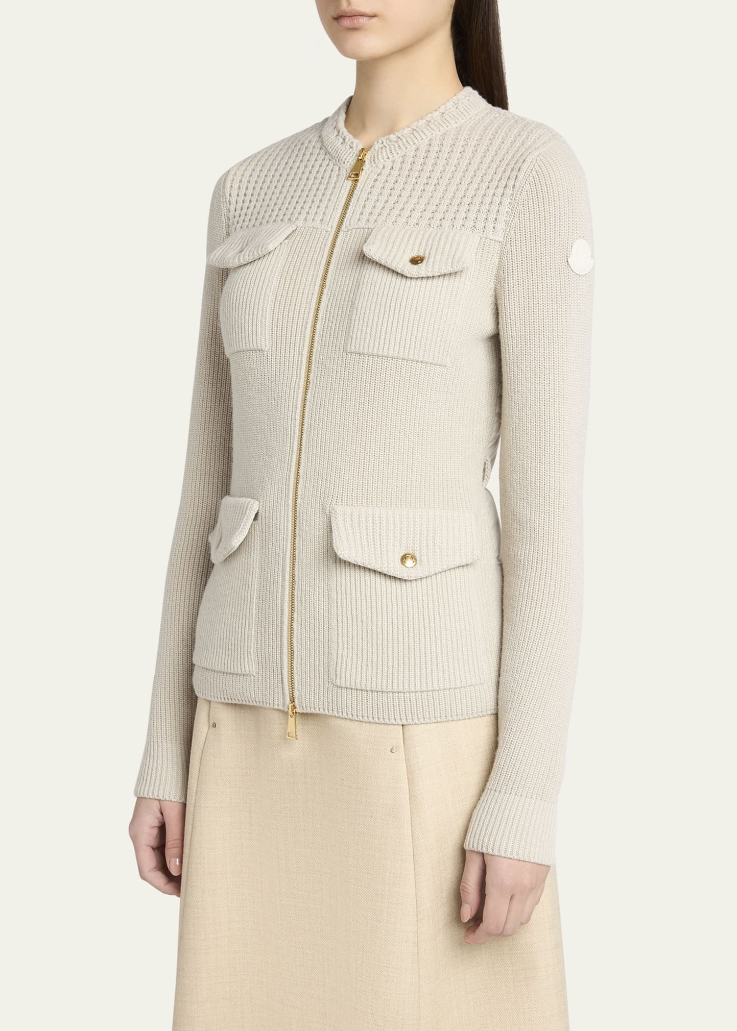 Wool Zip Cardigan - 4