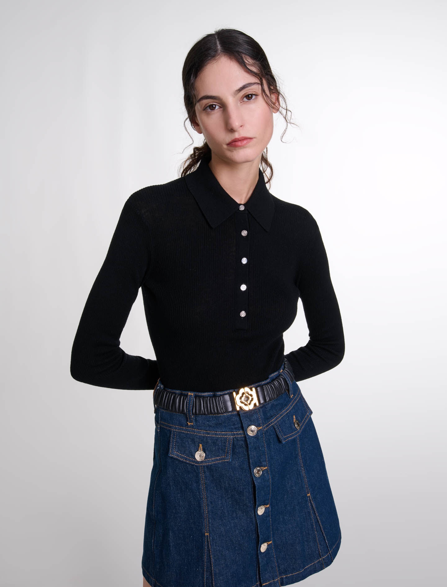 Wool and silk bodysuit - 5