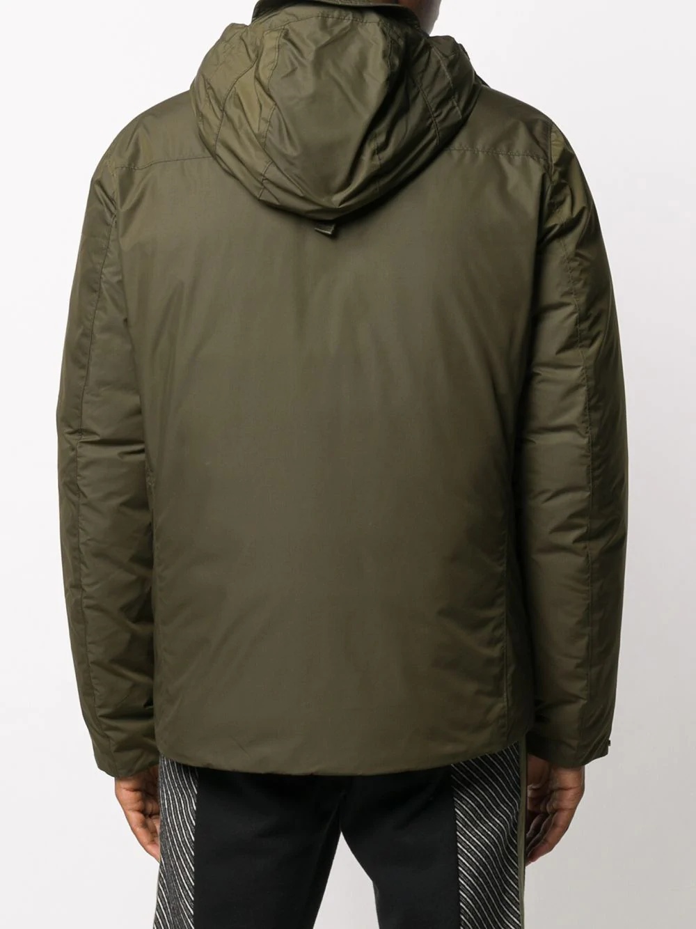 flap-pocket hooded coat - 4