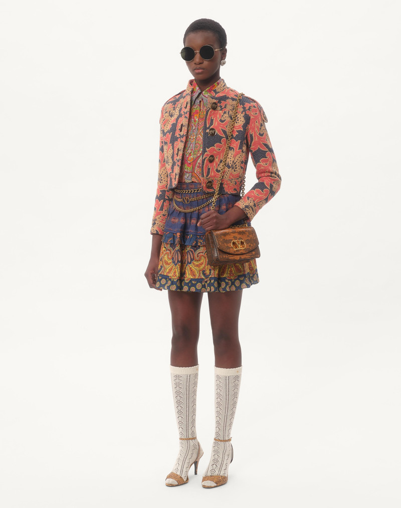 Valentino CABAN IN APRES L'HIVER QUILTED FLORAL JACQUARD outlook