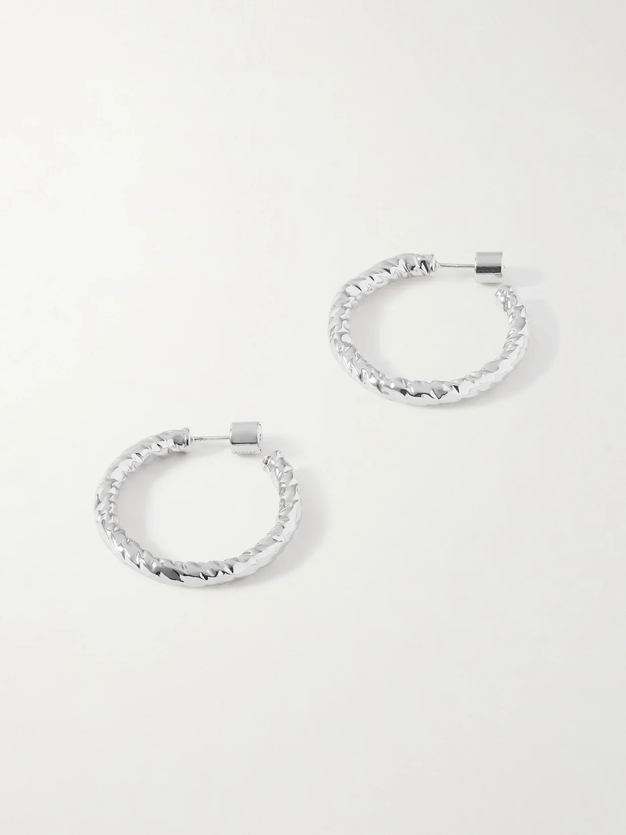 Hailey Mini Silver-plated Hoop Earrings - 1
