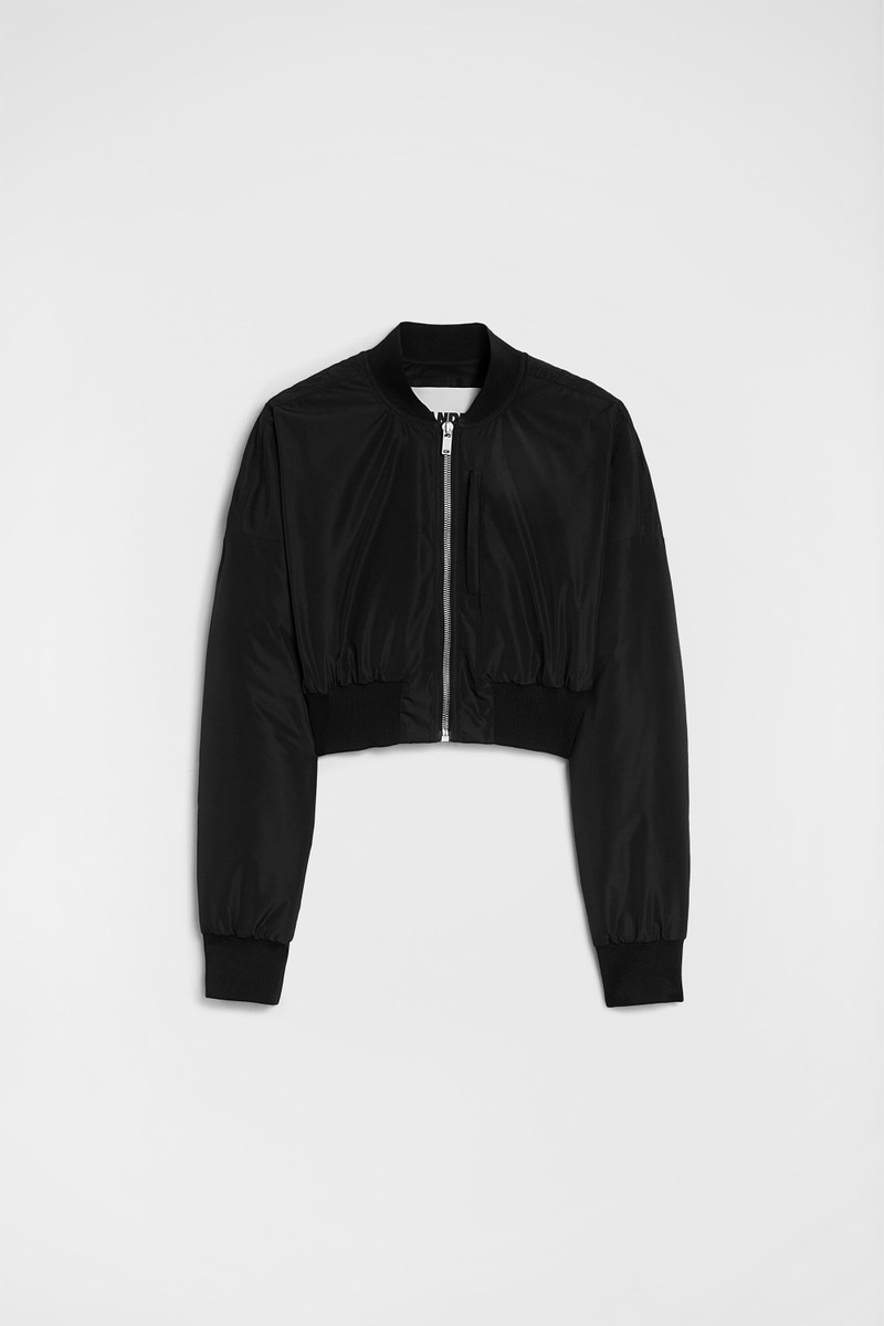 Taffeta Cropped Bomber Jacket 1