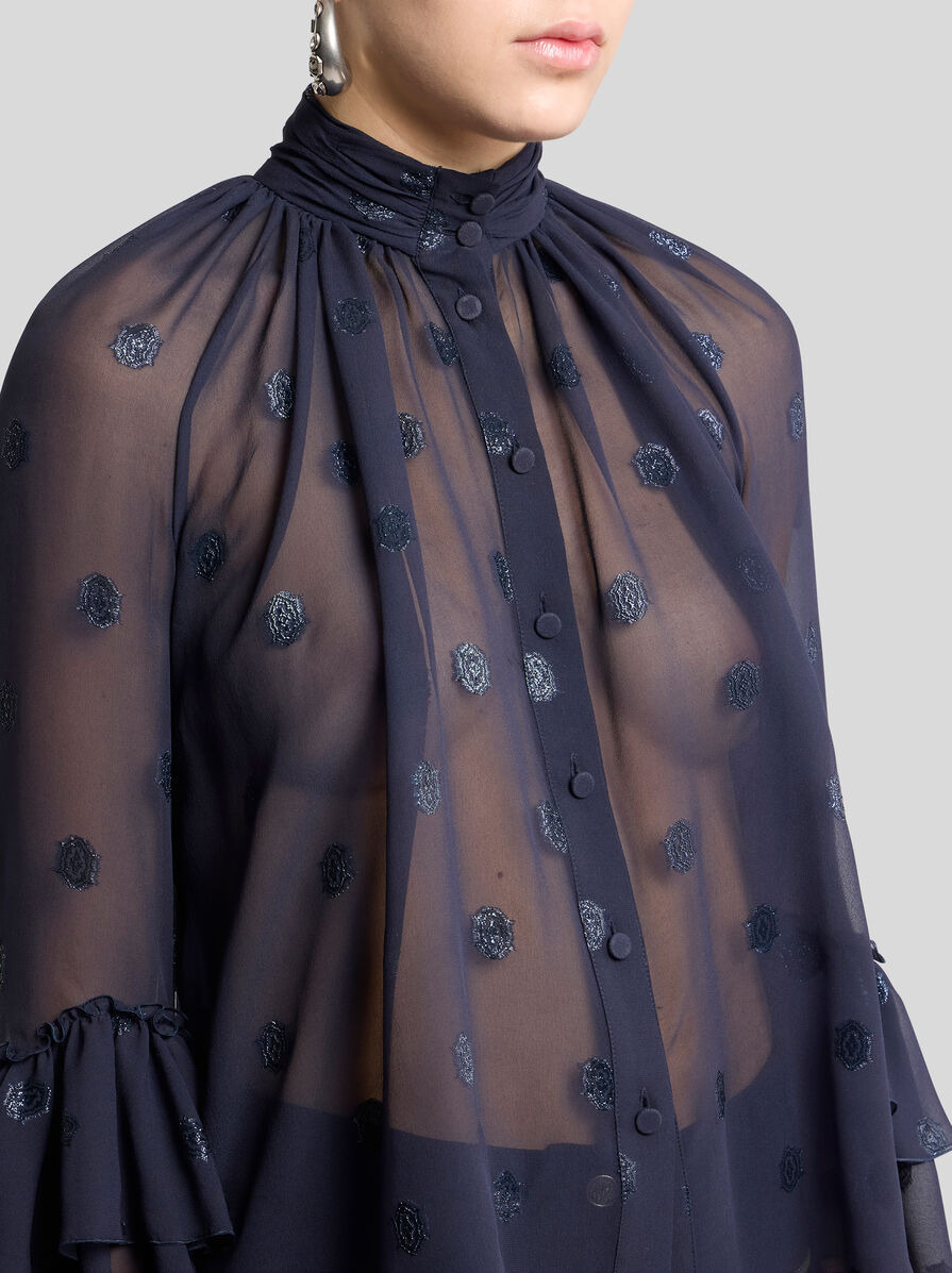 FIL COUPÉ GEORGETTE SHIRT - 3