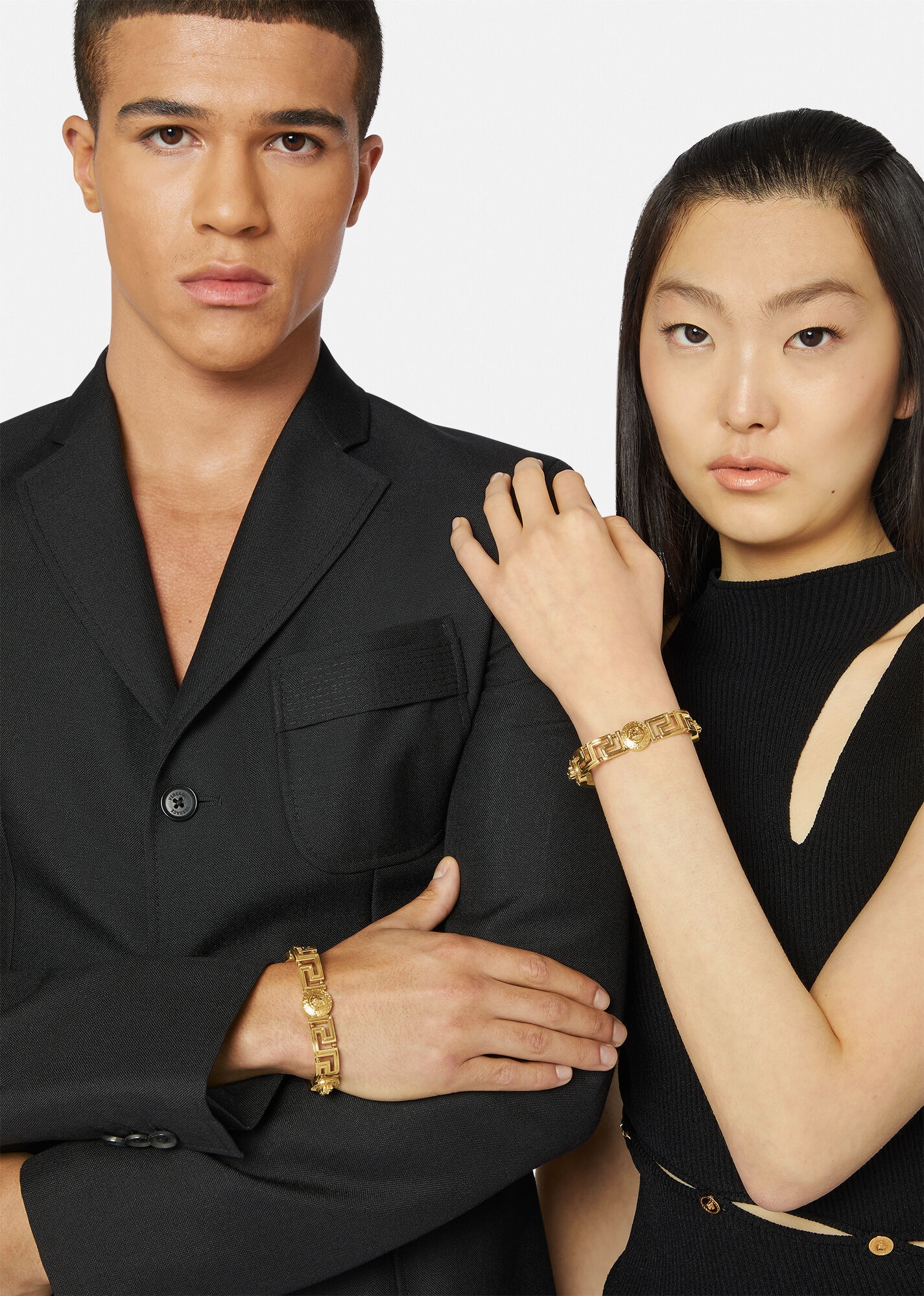 Greca Medusa Cuff Bracelet - 3