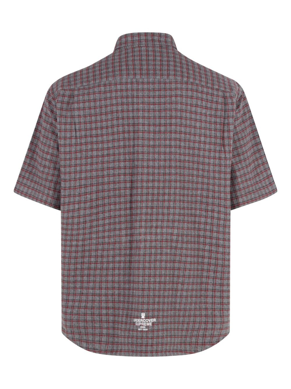 x UNDERCOVER short-sleeve flannel shirt - 2
