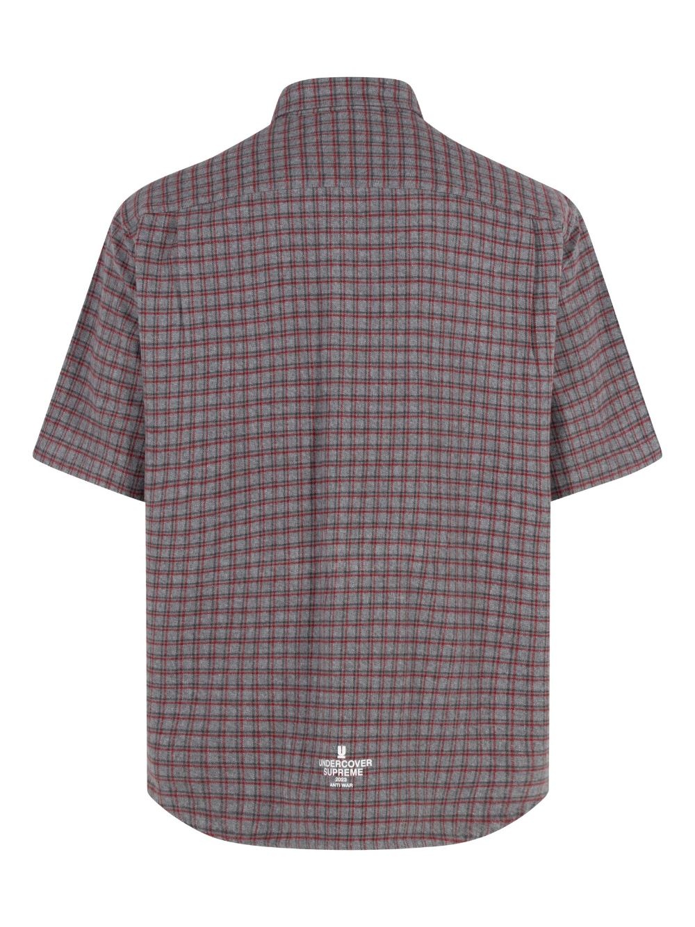 x UNDERCOVER short-sleeve flannel shirt - 3