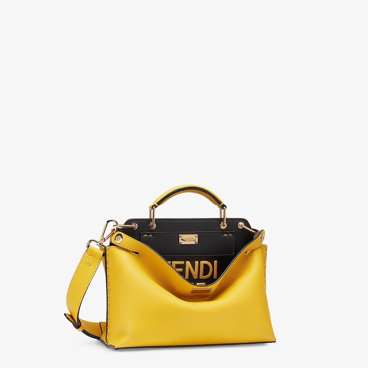 Yellow leather bag - 2