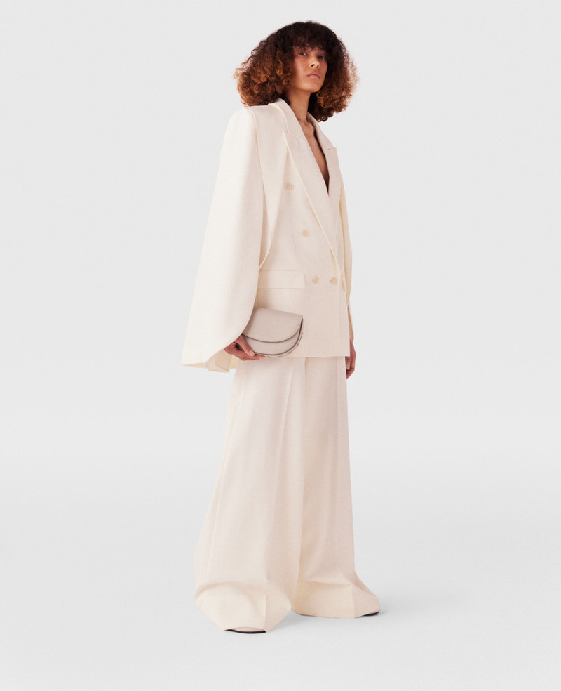 Stella McCartney Double Breasted Cape-Sleeve Wool Blazer outlook
