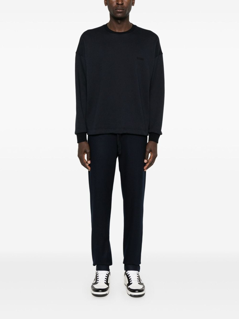 ZEGNA logo-embroidered hoodie outlook