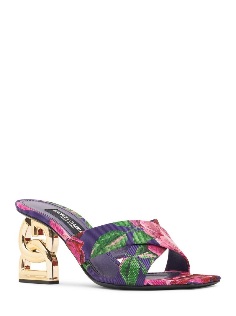 75mm Keira satin sandal mules - 2