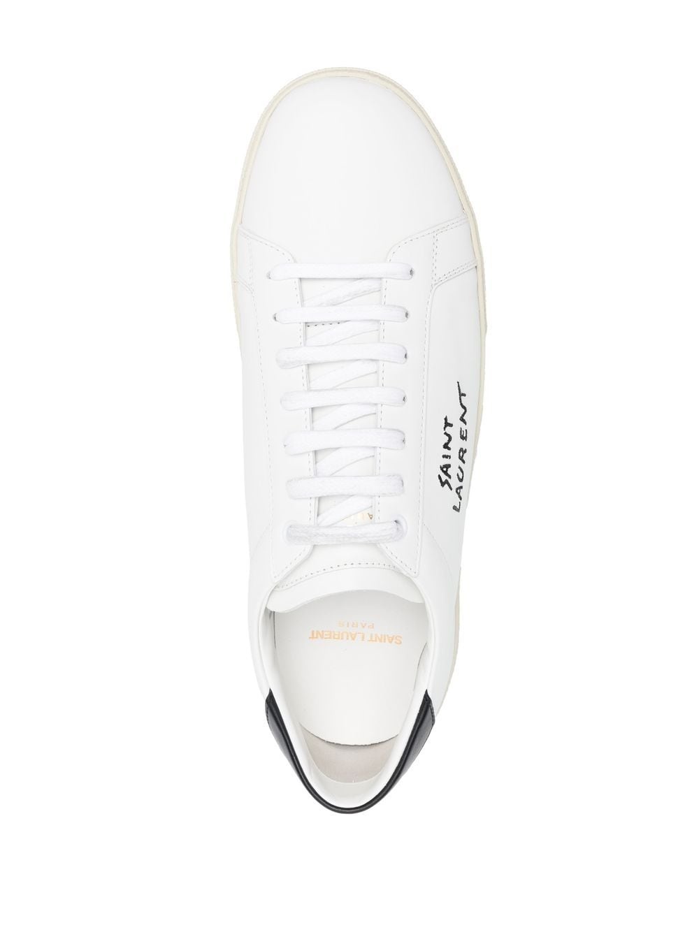 logo-embroidered low-top sneakers - 4