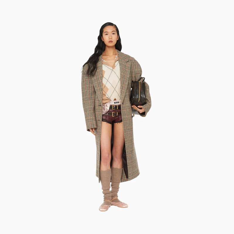 Miu Miu Nappa leather shorts outlook