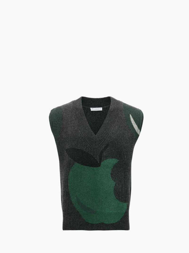 APPLE V-NECK VEST 1