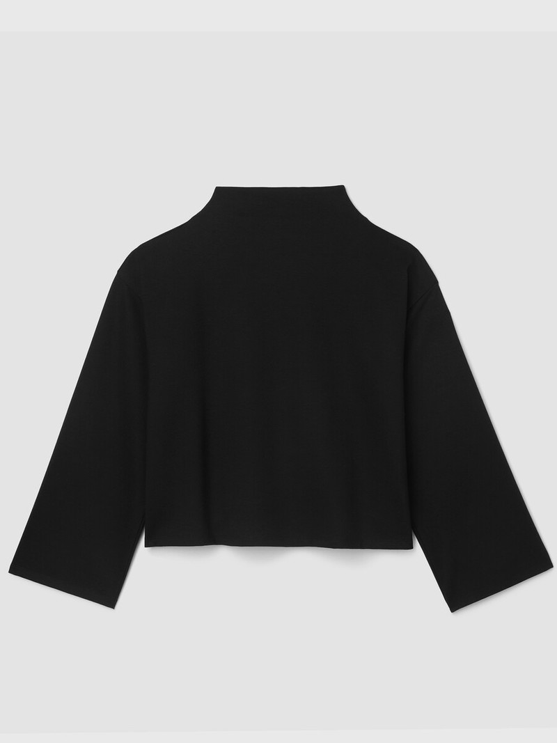 Lightweight Ponte Funnel Neck Top 1