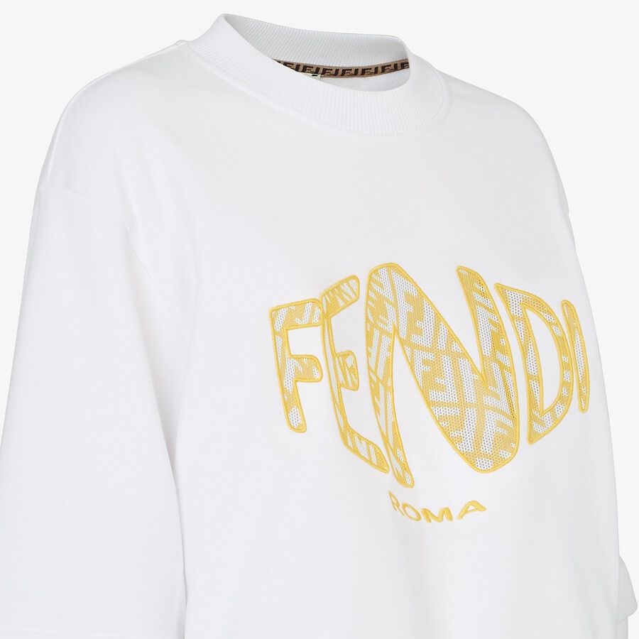 White jersey sweatshirt - 3