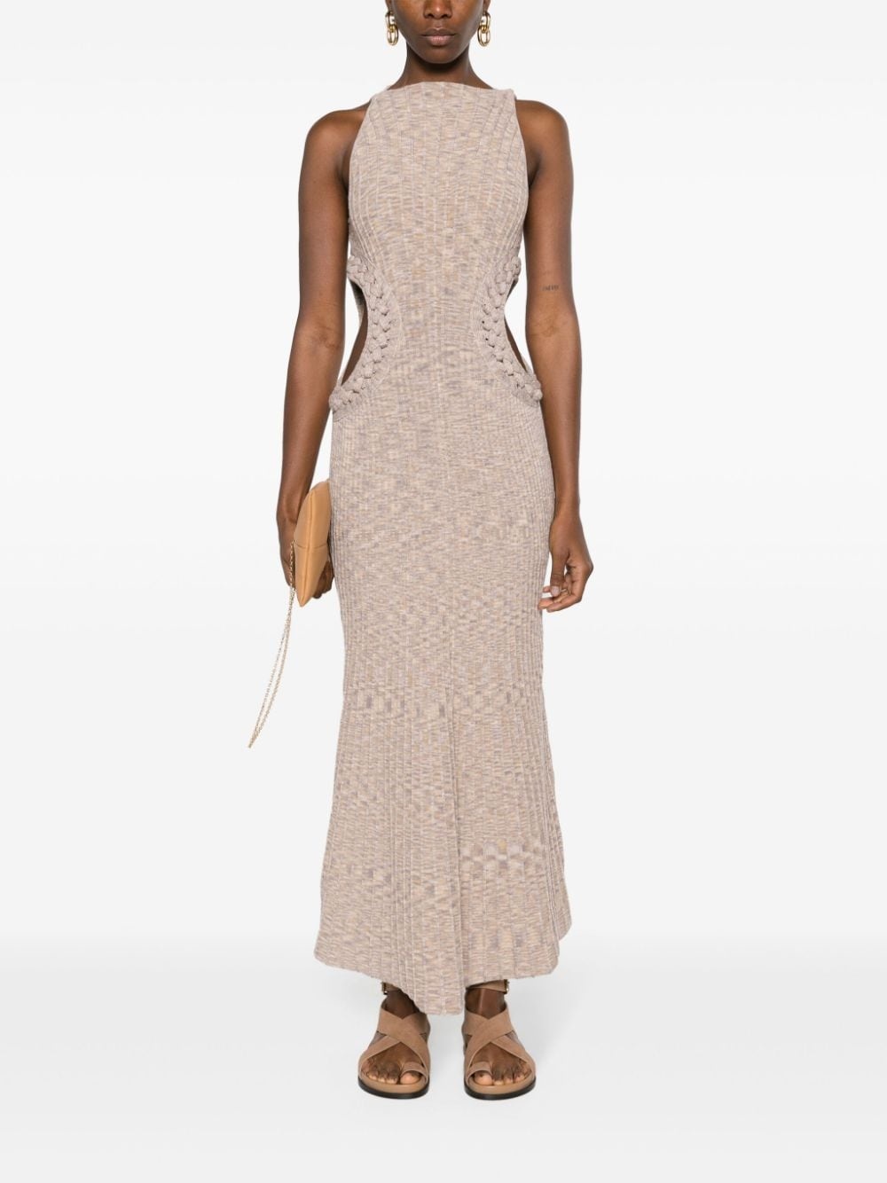 Andreas ribbed-knit midi dress - 2