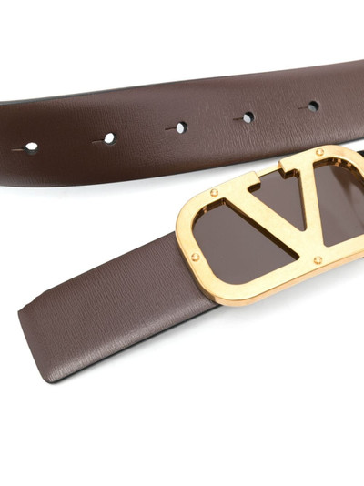 Valentino logo-buckle leather belt outlook