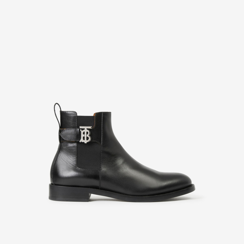 Monogram Motif Leather Chelsea Boots - 1