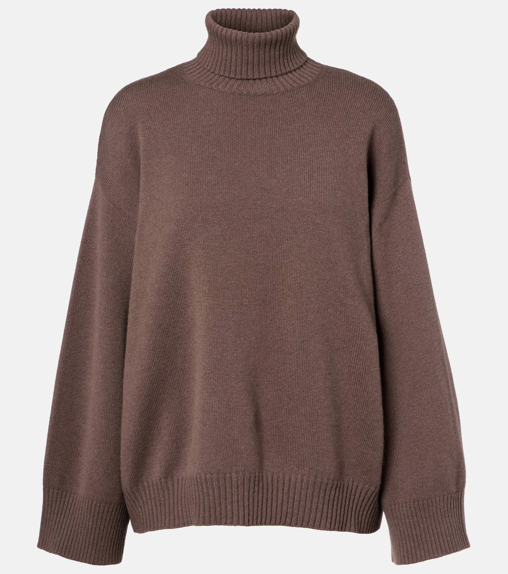 Oversized cashmere turtleneck sweater - 1