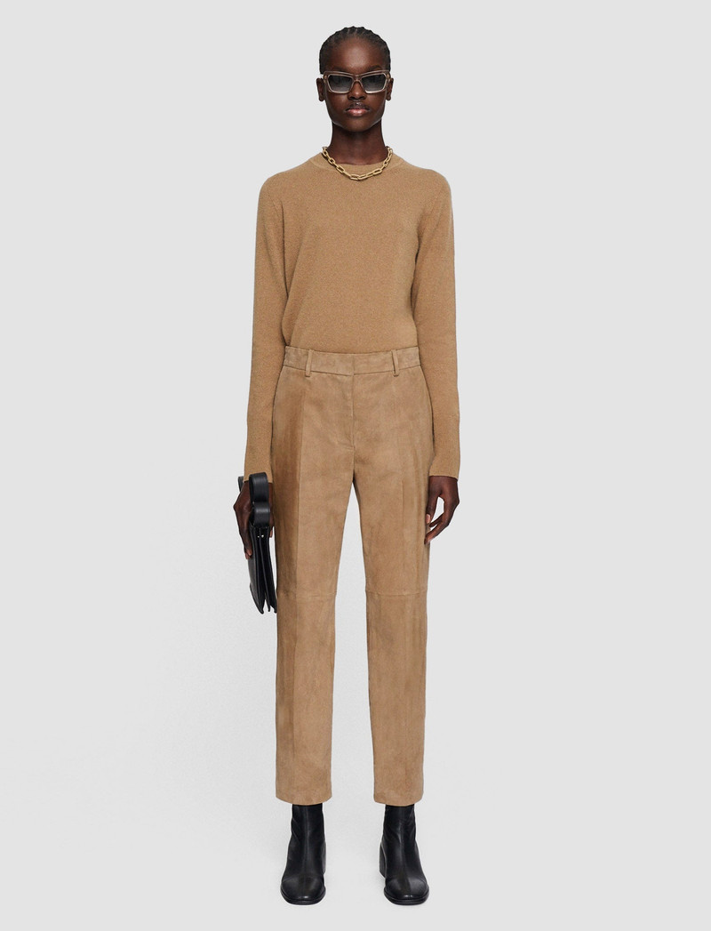 JOSEPH Suede Stretch Coleman Trousers outlook