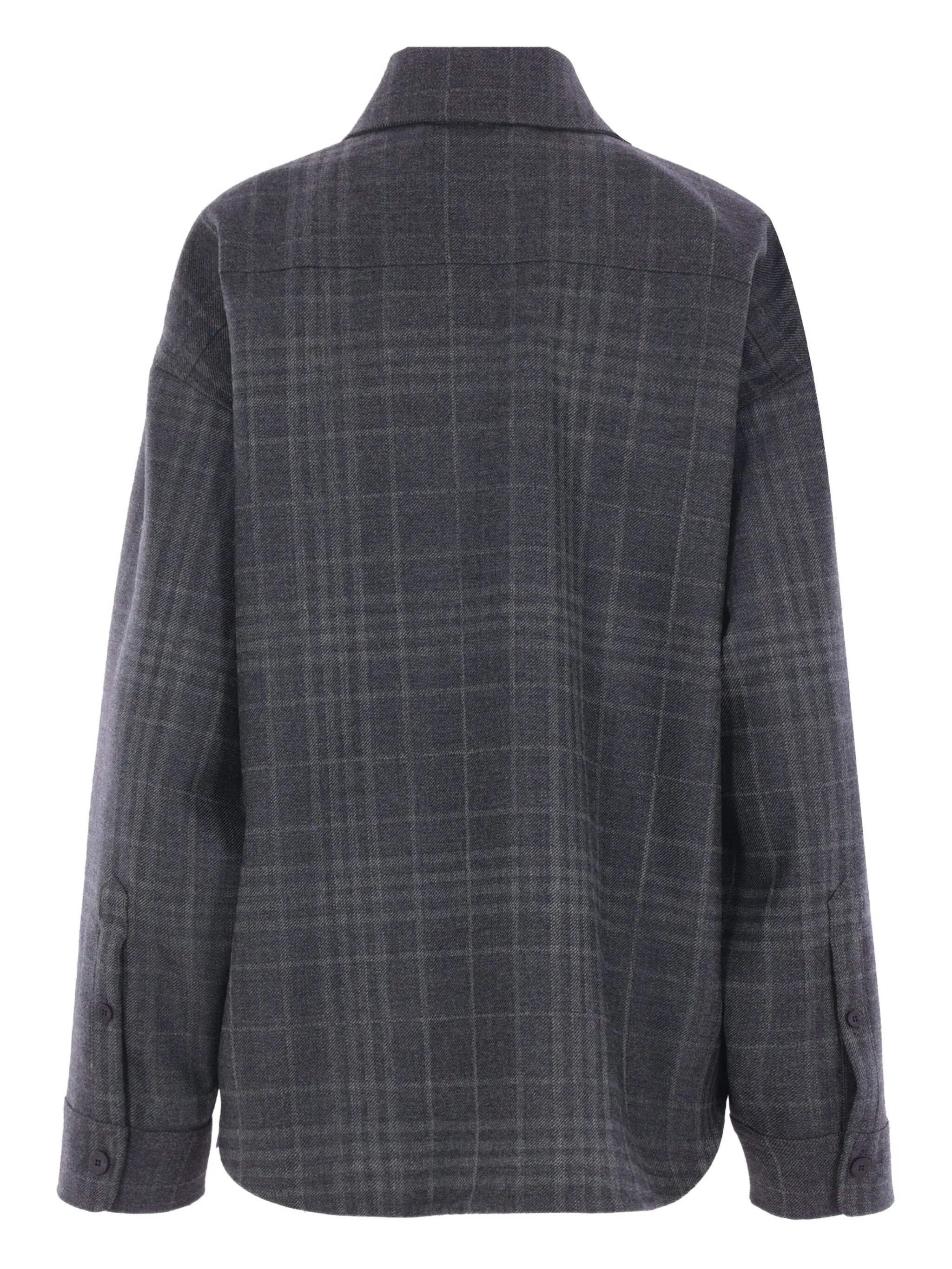 Balenciaga Checked Wool Shirt - 2
