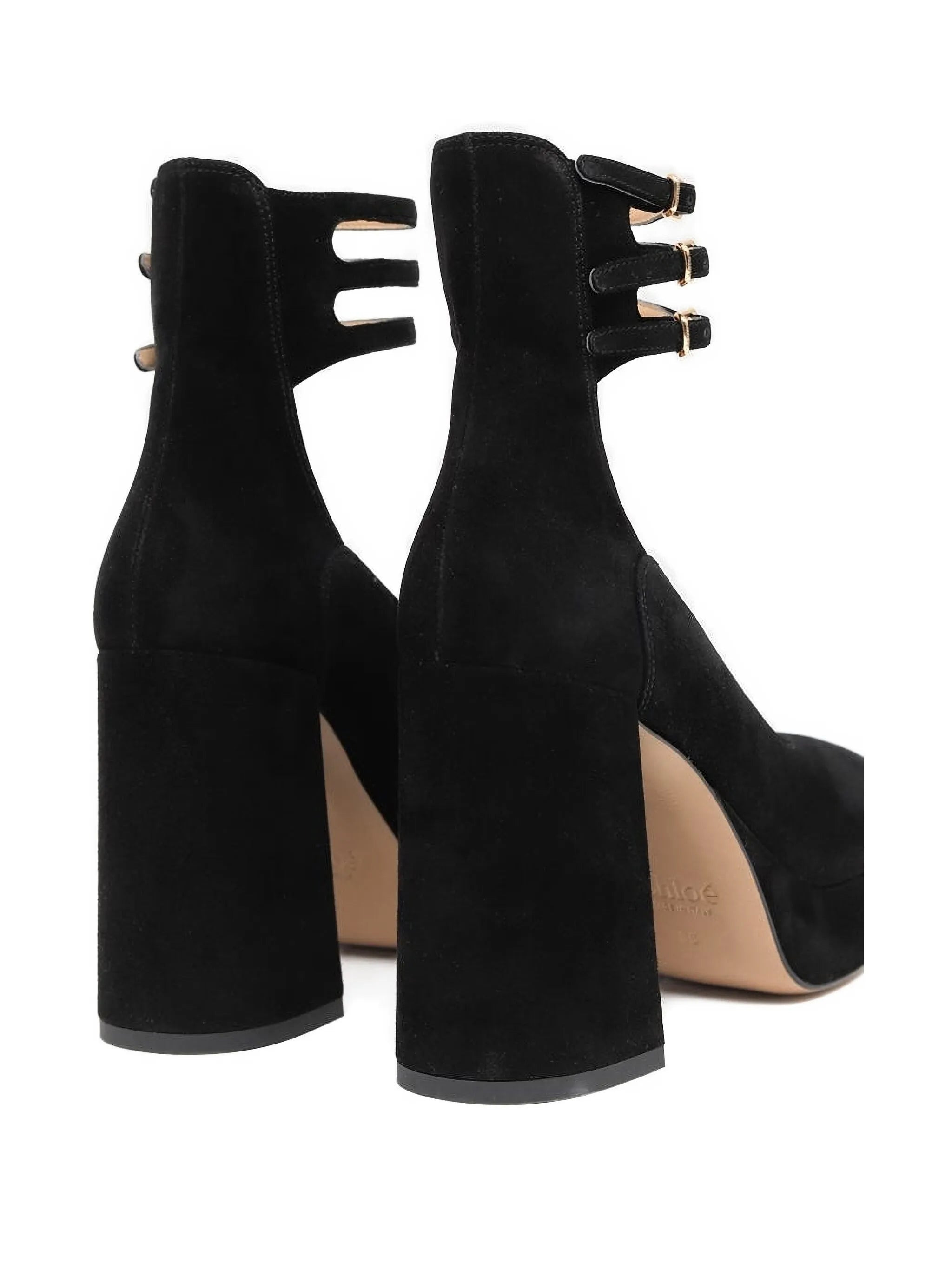 triple-buckle platform pumps - 3