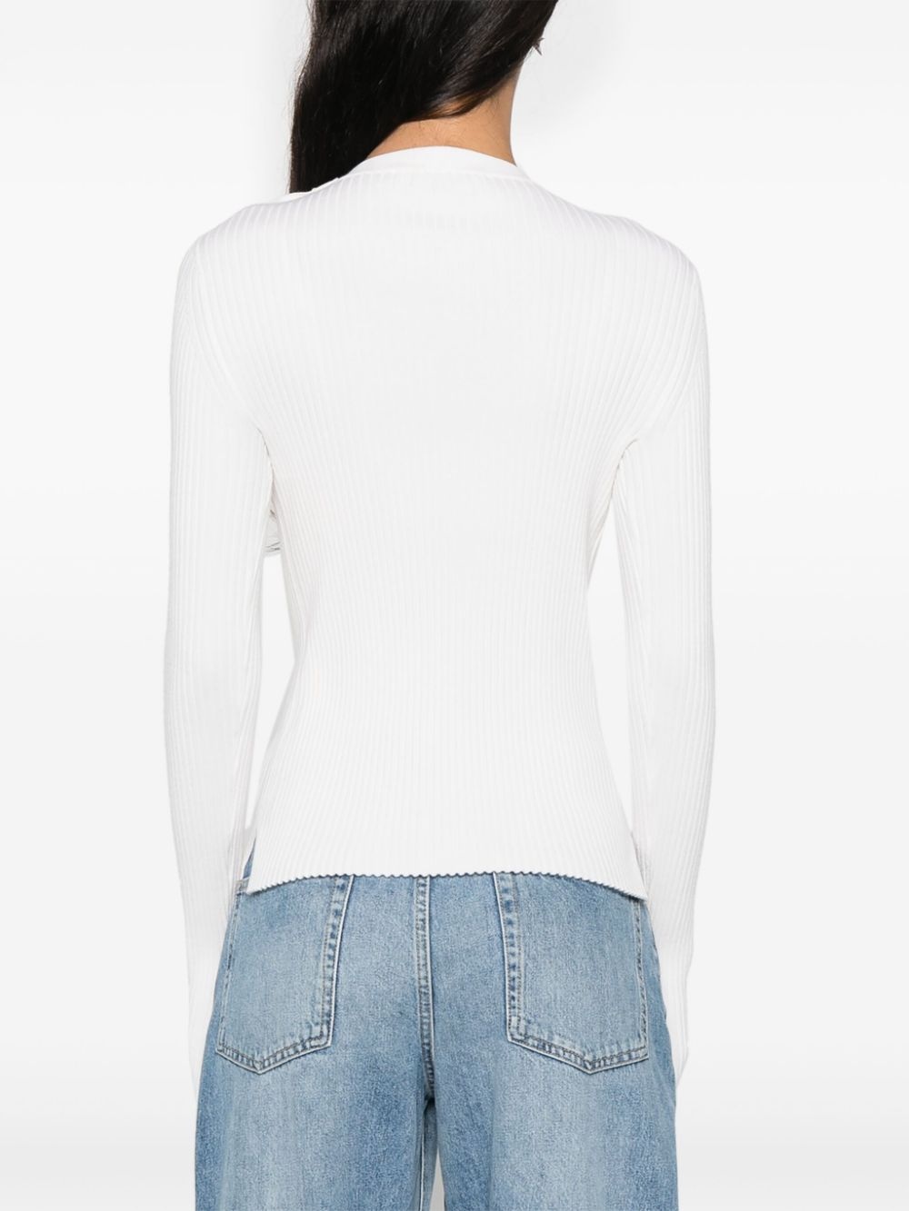 buttoned-shoulder sweater - 4