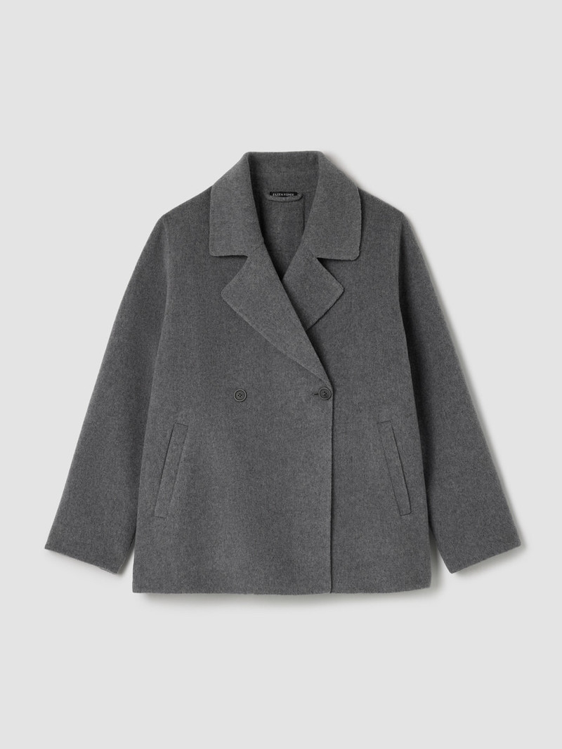 Doubleface Wool Cloud Short Coat 1