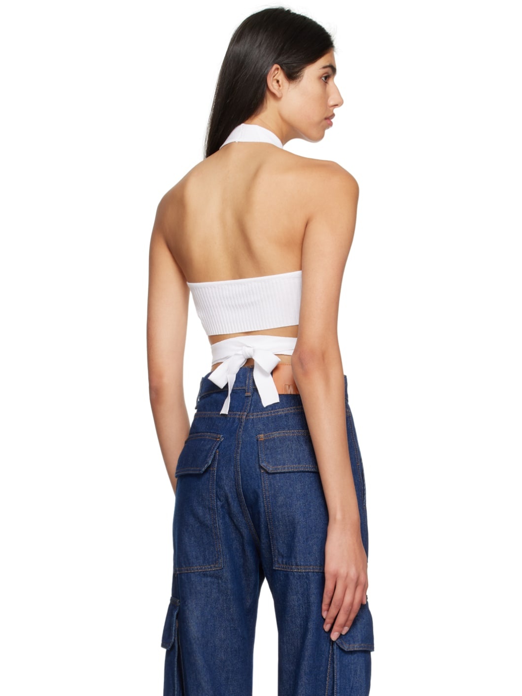 White Wrap Tank Top - 3