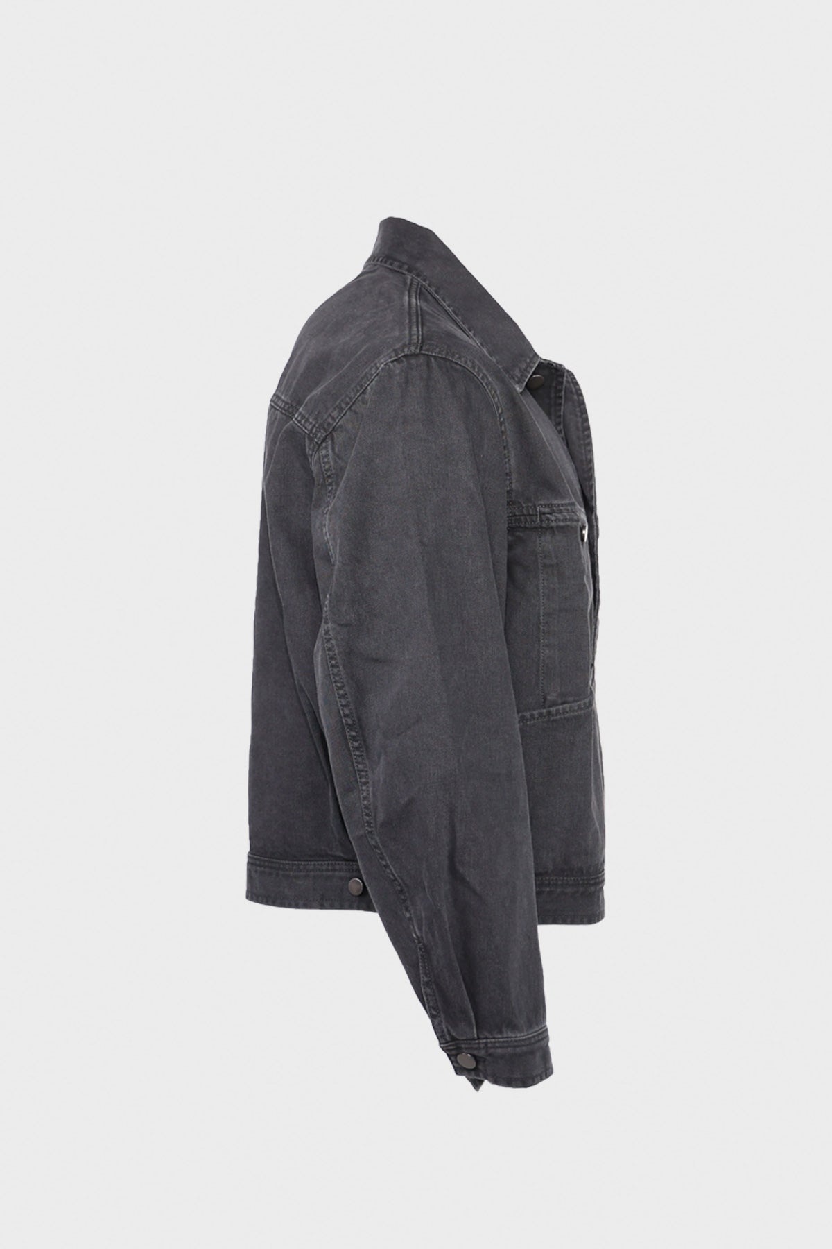 4 Pocket Blouson - Denim Soft Bleached Black - 2