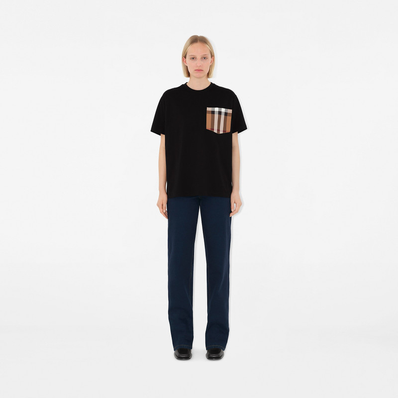 Burberry Check Pocket Cotton T-shirt outlook