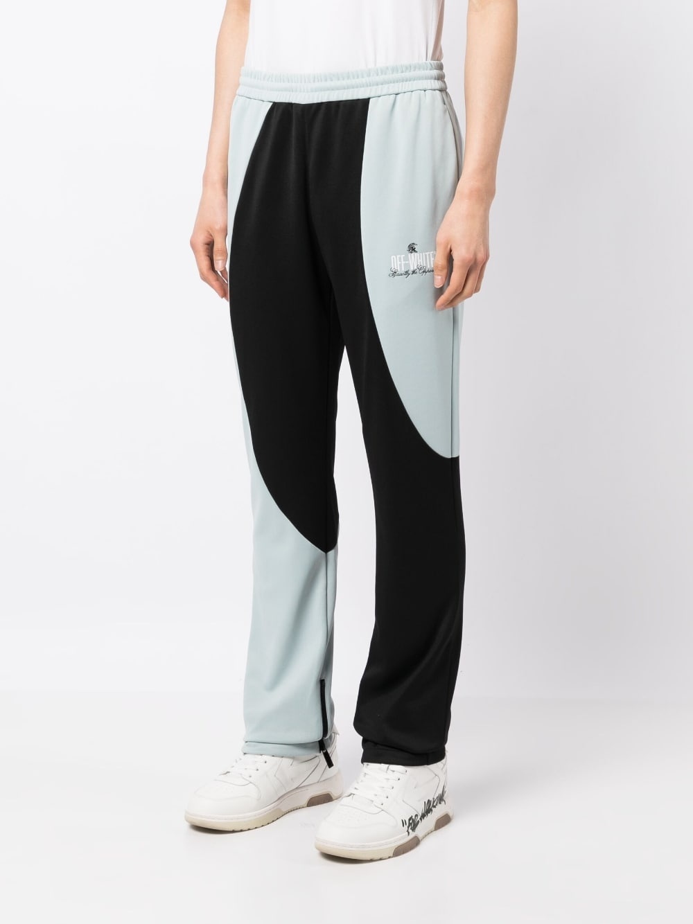 logo-motif colour-block track pants - 3